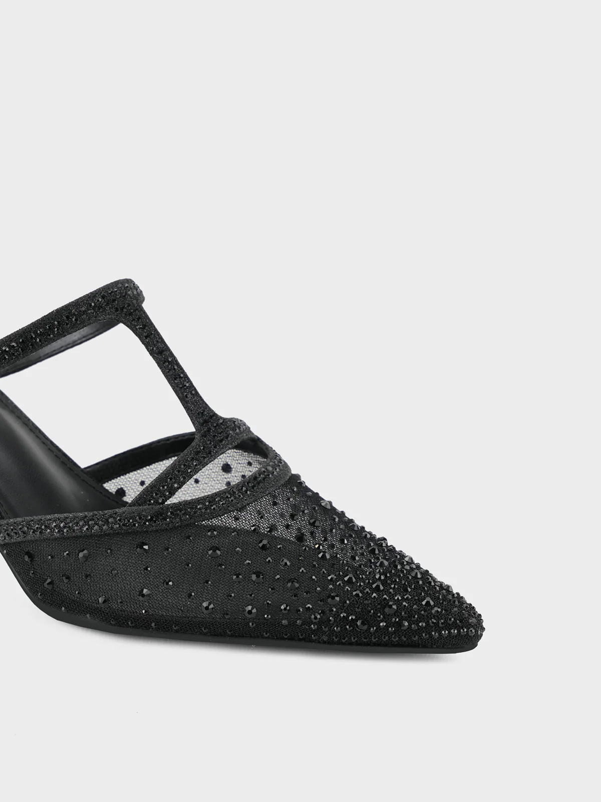 Womens "ADONIS" Net Adorned Evening Sandals - Image 6