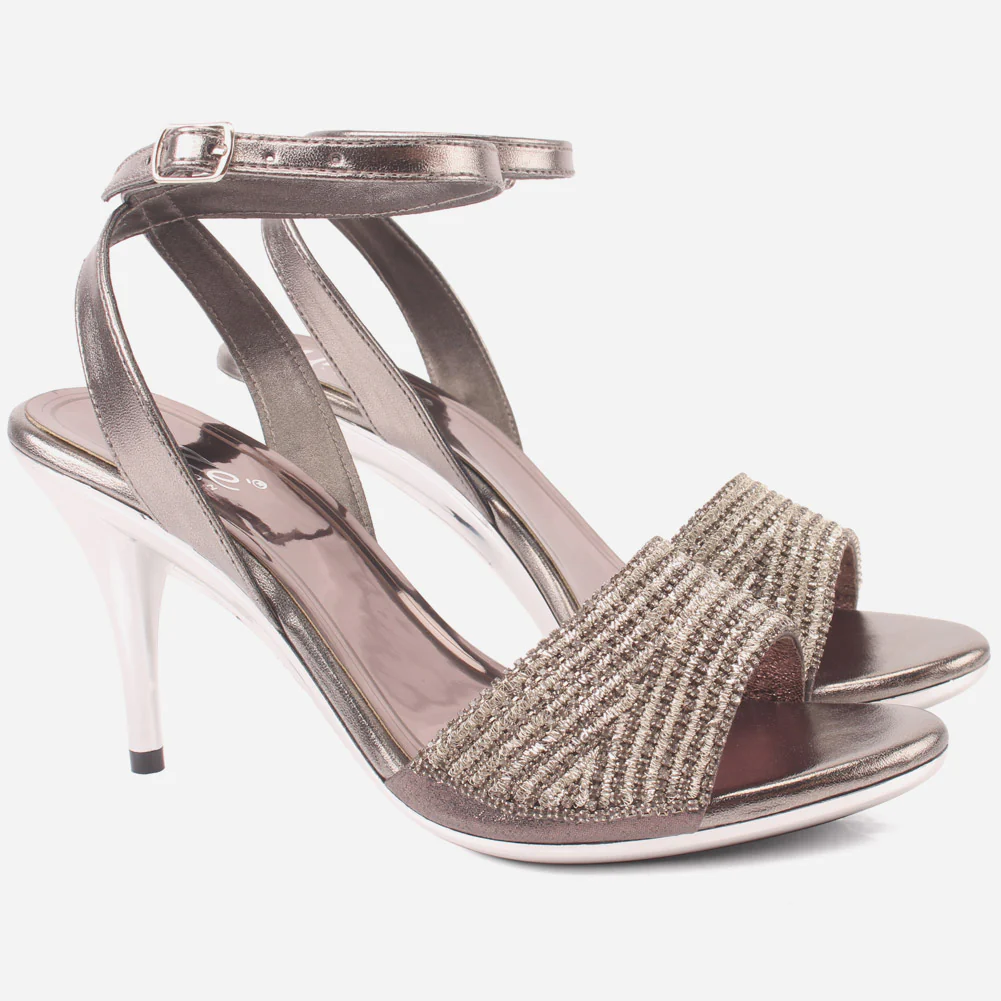 Women's "ALEXA" Rhinestones Decorated Stiletto Sandals - Image 2