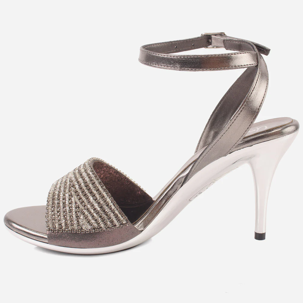 Women's "ALEXA" Rhinestones Decorated Stiletto Sandals - Image 3