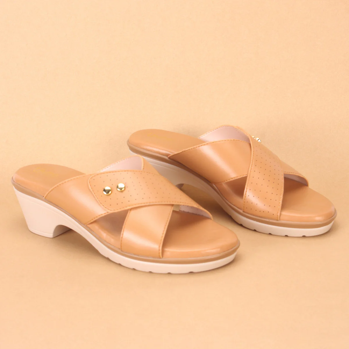 Womens "ALONDRA" Comfy Wedge Slip Ons Sandals - Image 6
