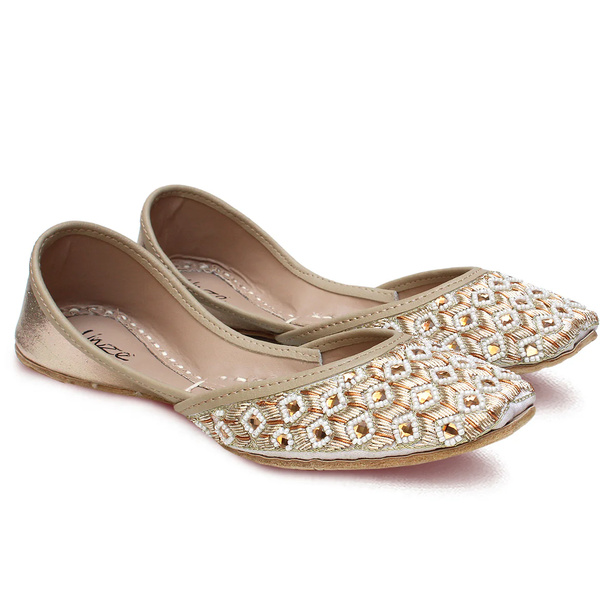 Womens "AMROOSE" Fancy Leather Khussa - Image 2
