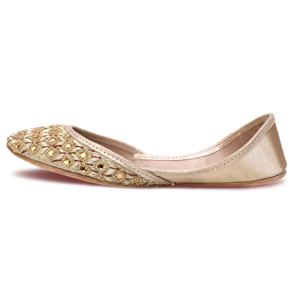 Womens "AMROOSE" Fancy Leather Khussa - Image 3