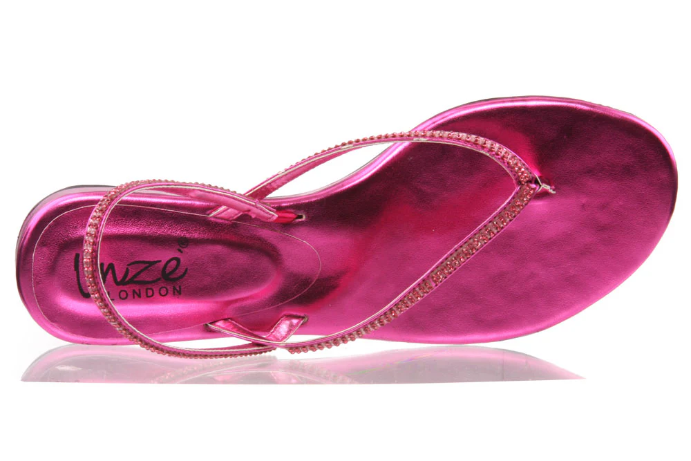 Womens 'Aniyea' Flat Thong Sandals - Image 4