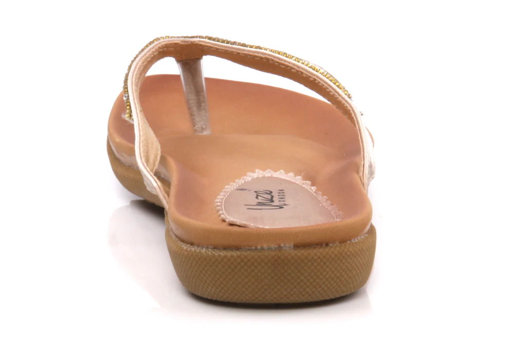 Womens 'Antonia' Flat Thong Slippers - Image 2