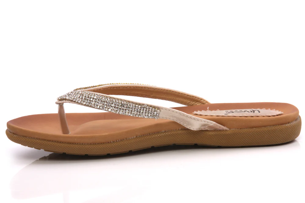 Womens 'Antonia' Flat Thong Slippers - Image 3