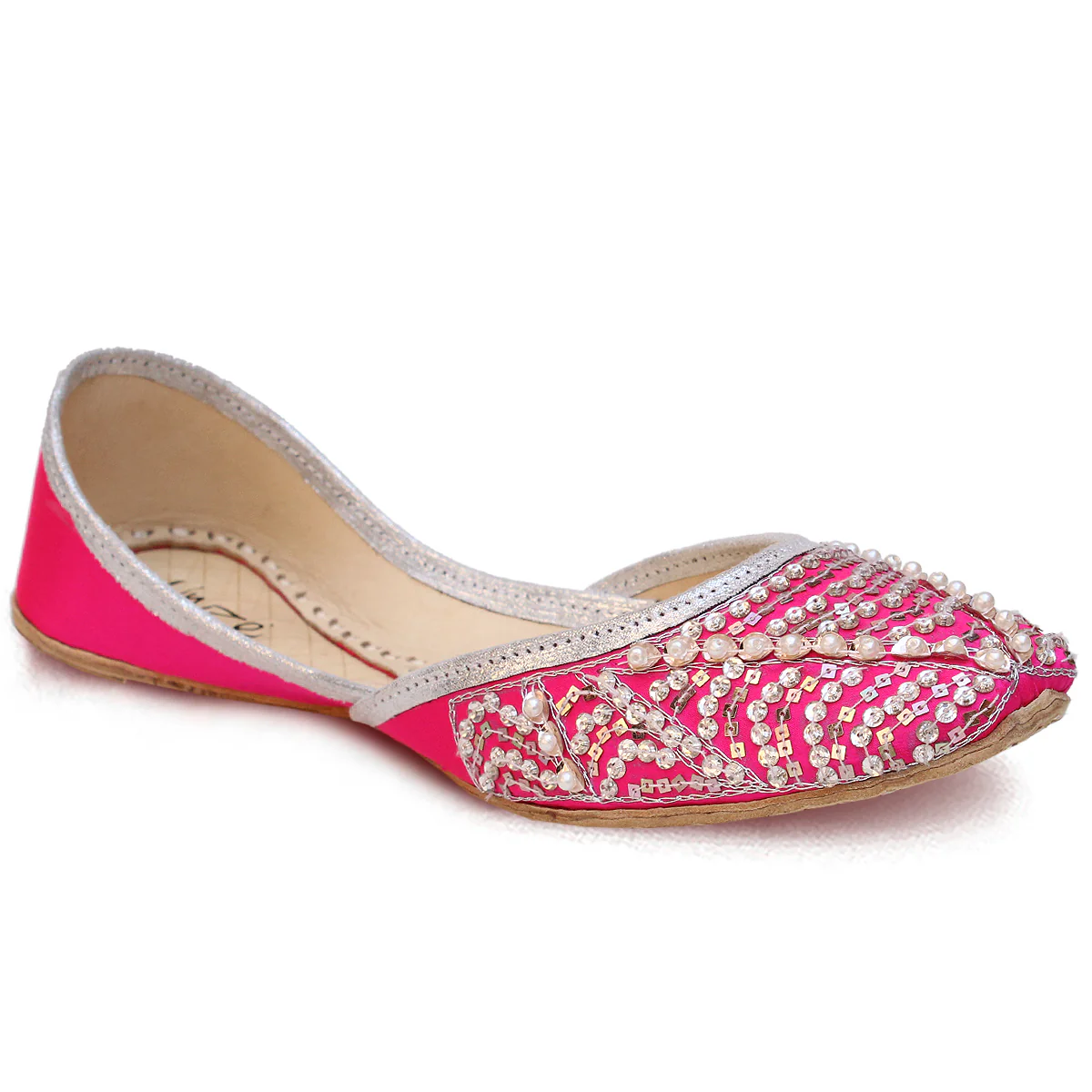 Womens "ARESS"Decorated Leather Khussa