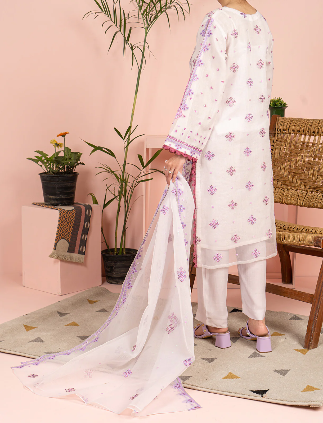 Womens "AREZOO" Luxe Organza Three Piece Suit - Image 5