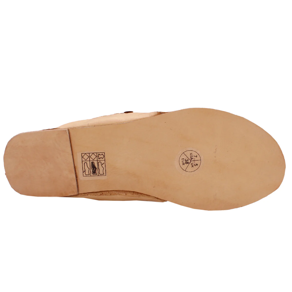 Womens "AYELEEN" Decorated Leather Kolhapuri Slippers - Image 5