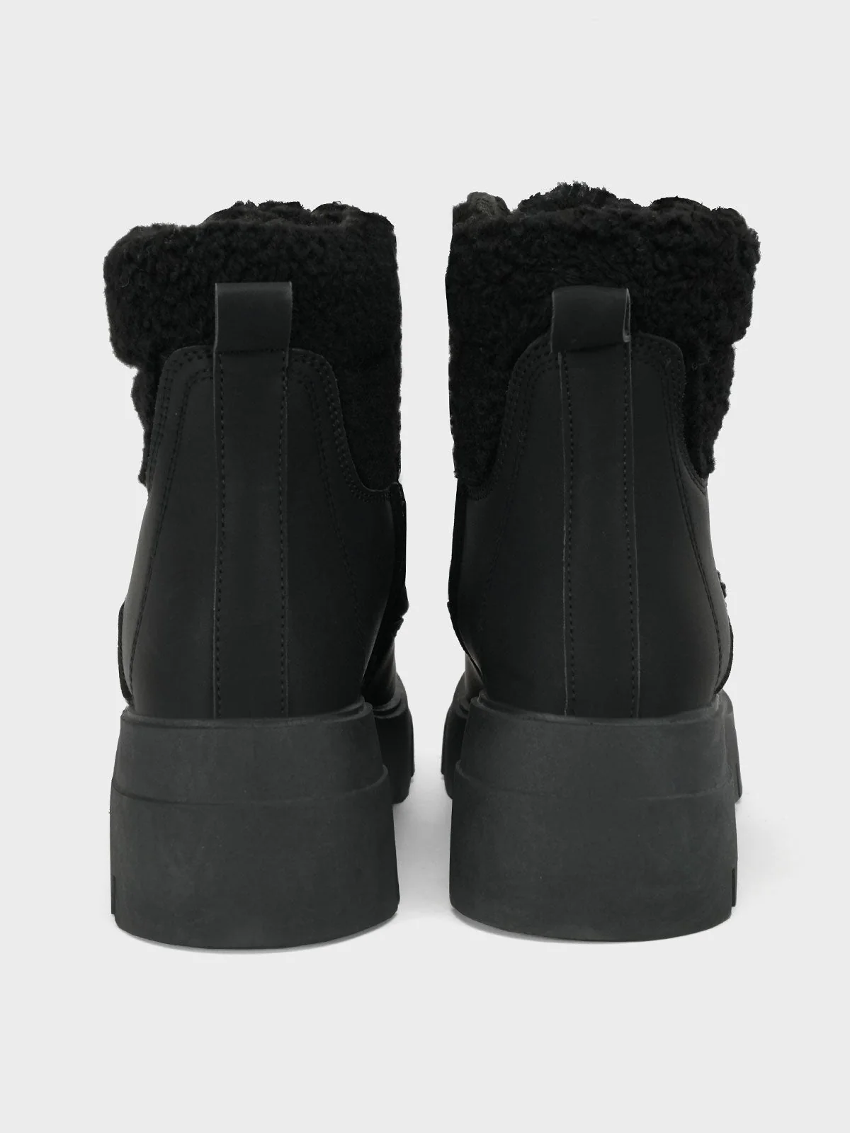 Womens "BAIZEL" Faux Fur Lace Up Boots - Image 3