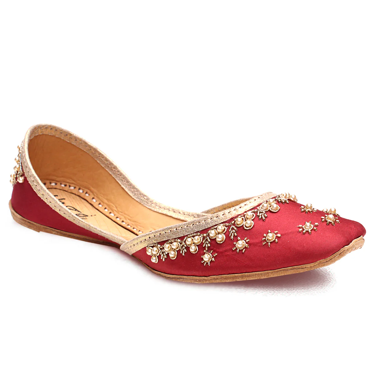 Women's "BASIK" Embellished Flat Khussa Pumps