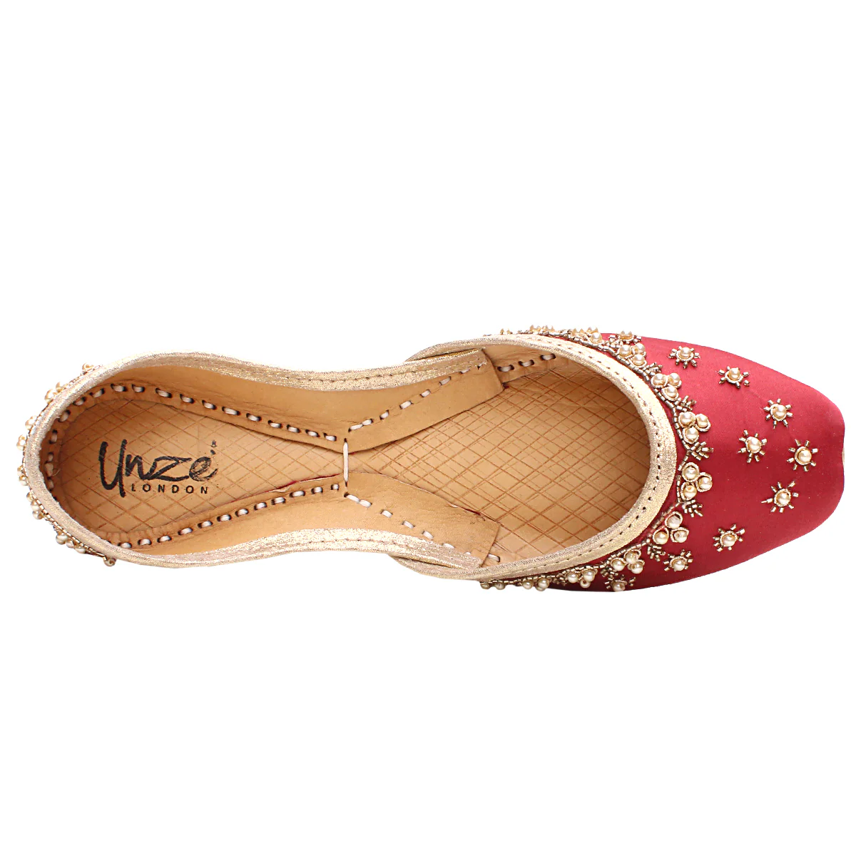 Women's "BASIK" Embellished Flat Khussa Pumps - Image 4
