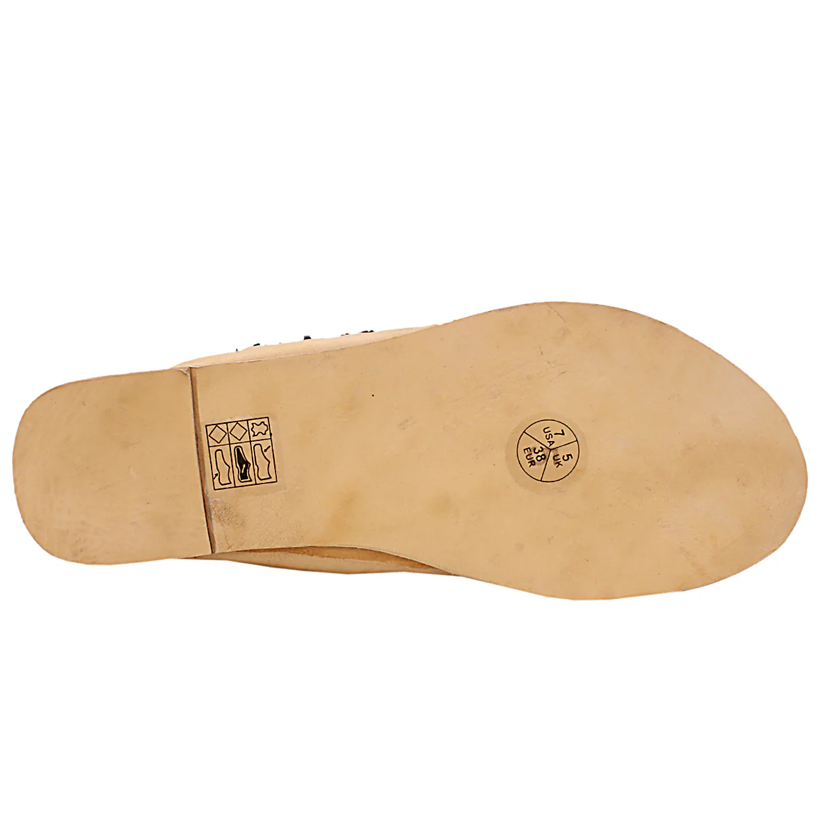 Womens "BEYZA" Decorated Leather Kolhapuri Slippers - Image 5