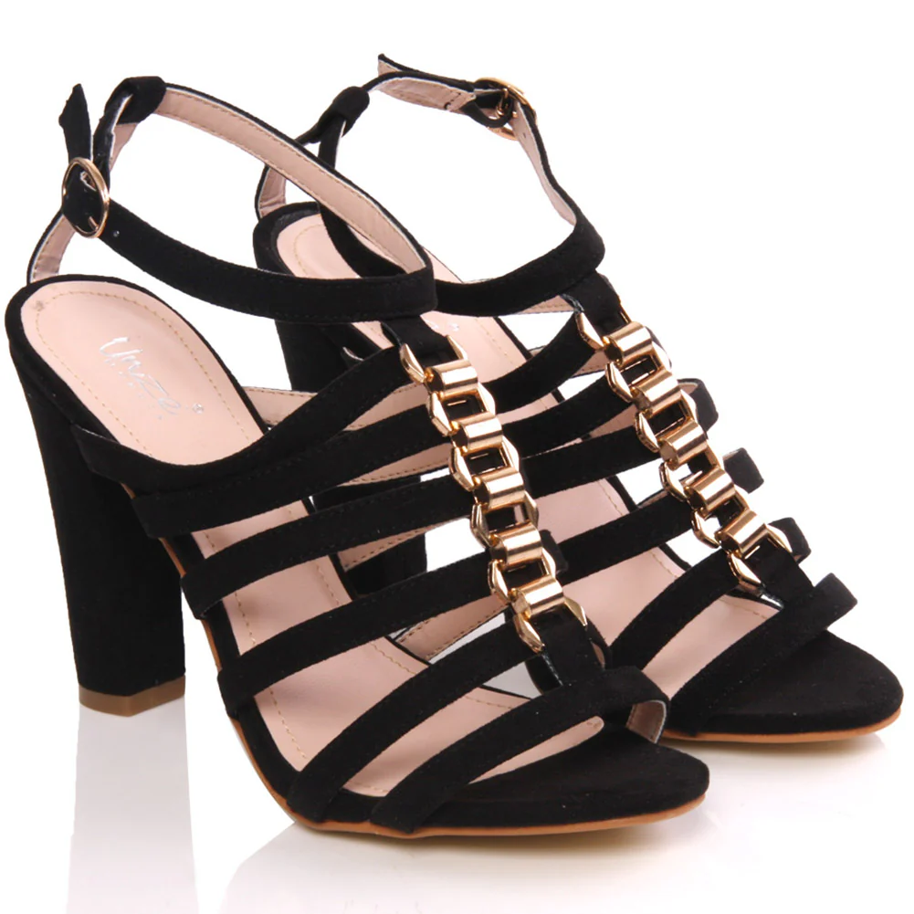 Womens Cage Style 'Allie' Heel Sandal - Image 2