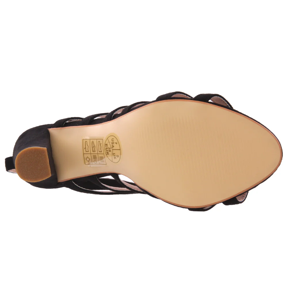 Womens Cage Style 'Allie' Heel Sandal - Image 5