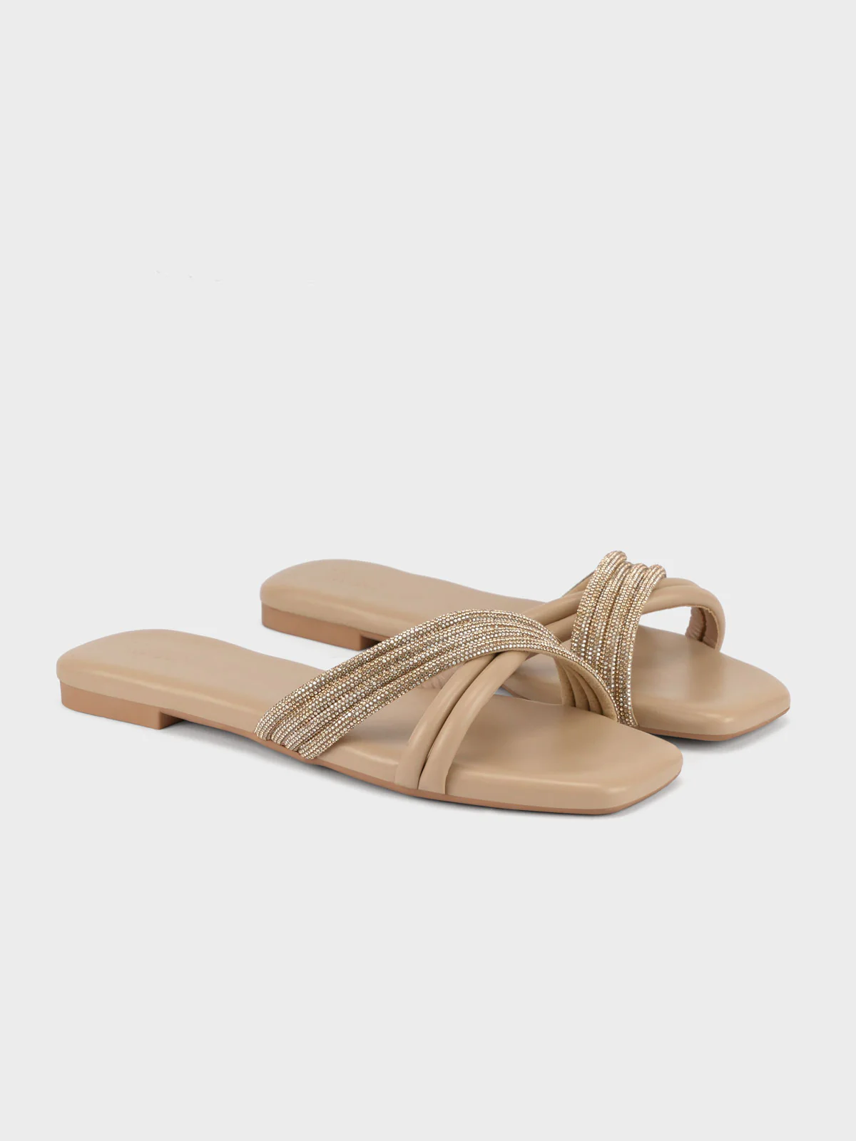 Womens "CELLA" Crossover Stylish Slippers - Image 2