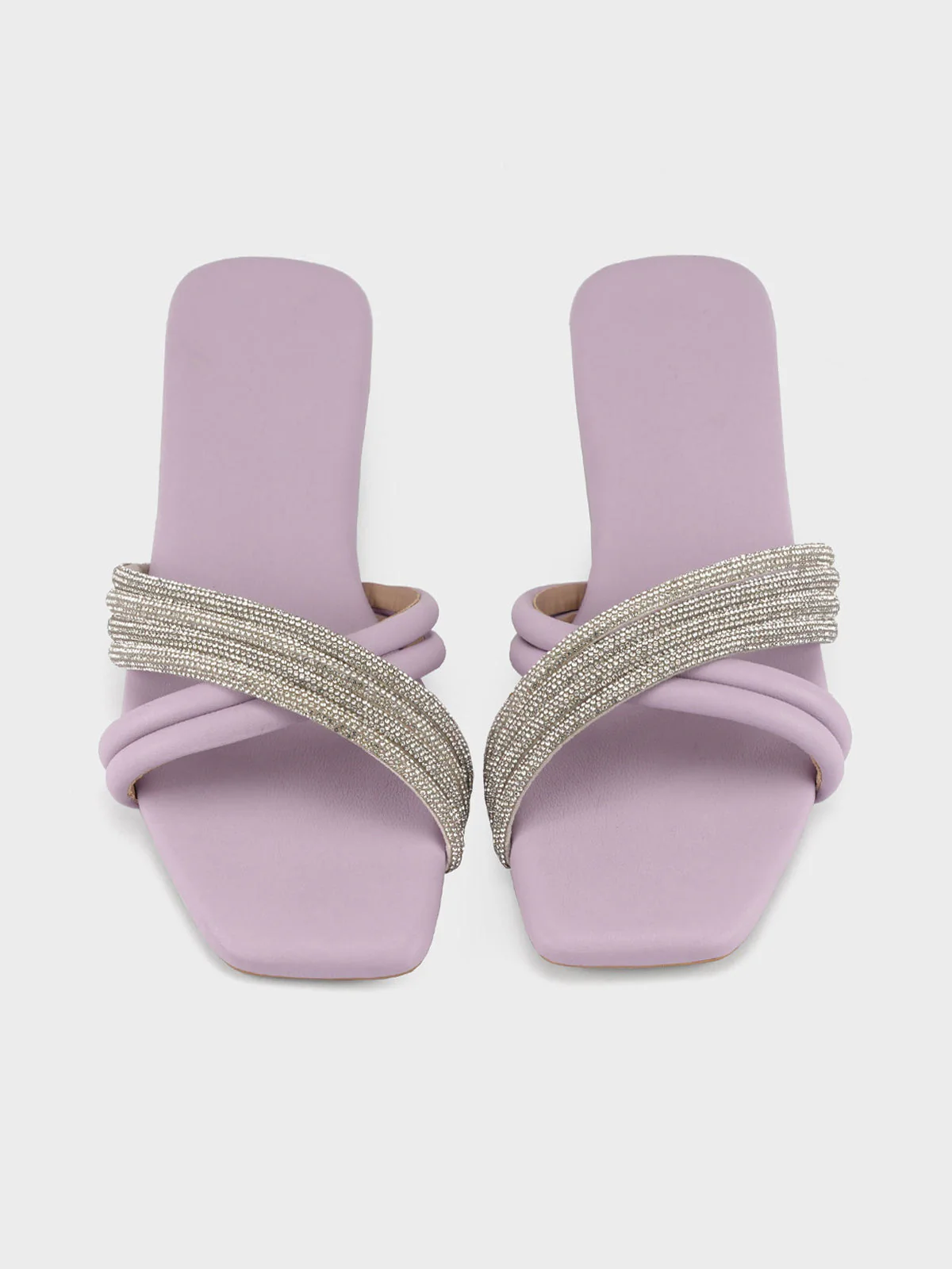 Womens "CELLA" Crossover Stylish Slippers - Image 4