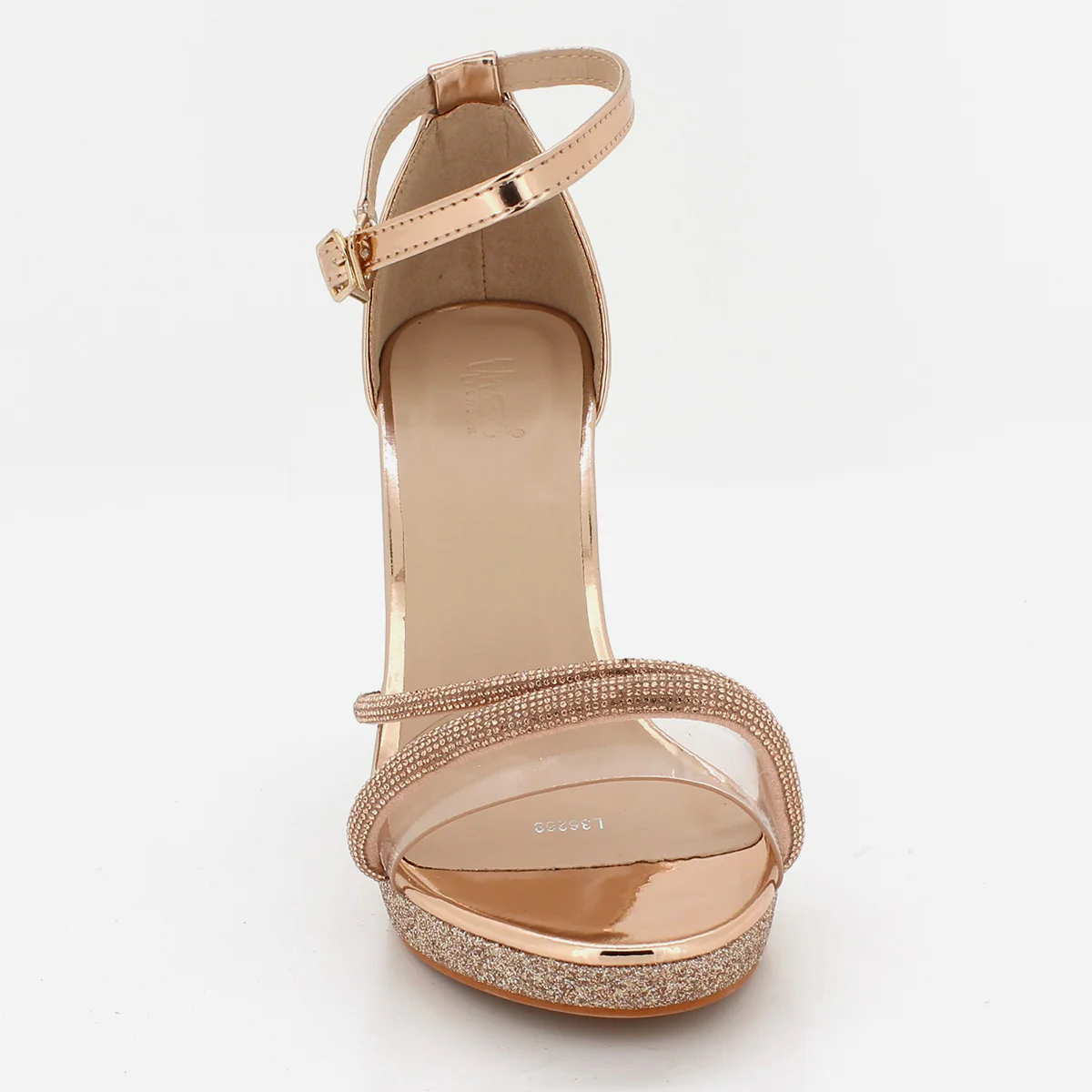 Womens "CHARLET" Fancy Block Heeled Party Sandals - Image 5