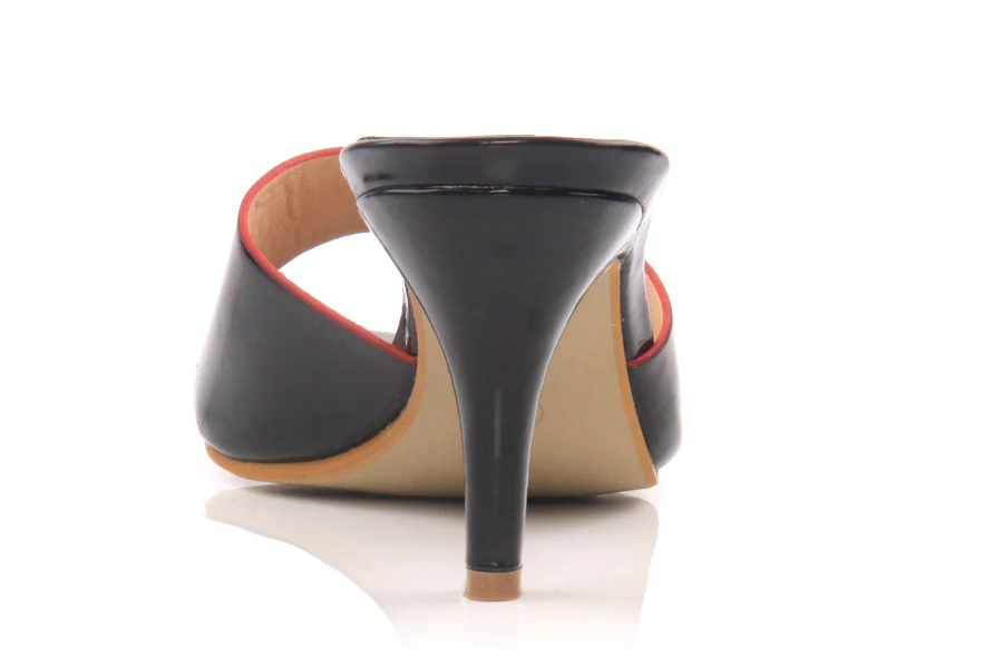 Womens 'Ciel' Simple Slip on Heel Sandals