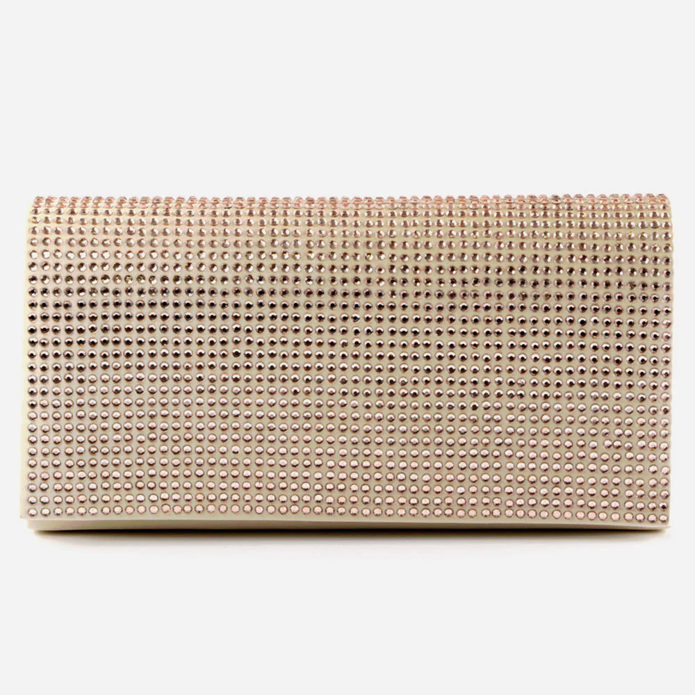 Womens Clutch Bag Wedding Handbag Prom Purse Sparkly Flap Over Diamante Party Bags Diamante Birthday Gifts for Her - Image 3