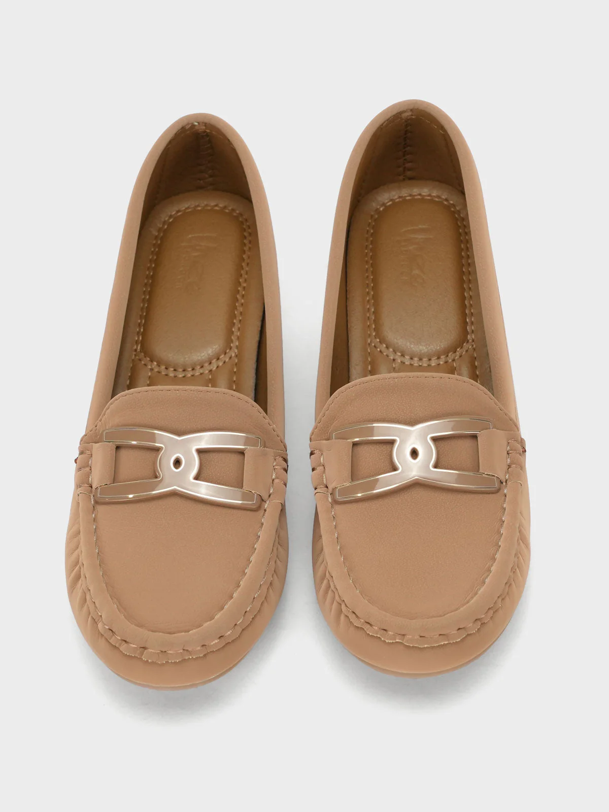 Womens "CZARINA" Comfy Wedge Moccasins - Image 5