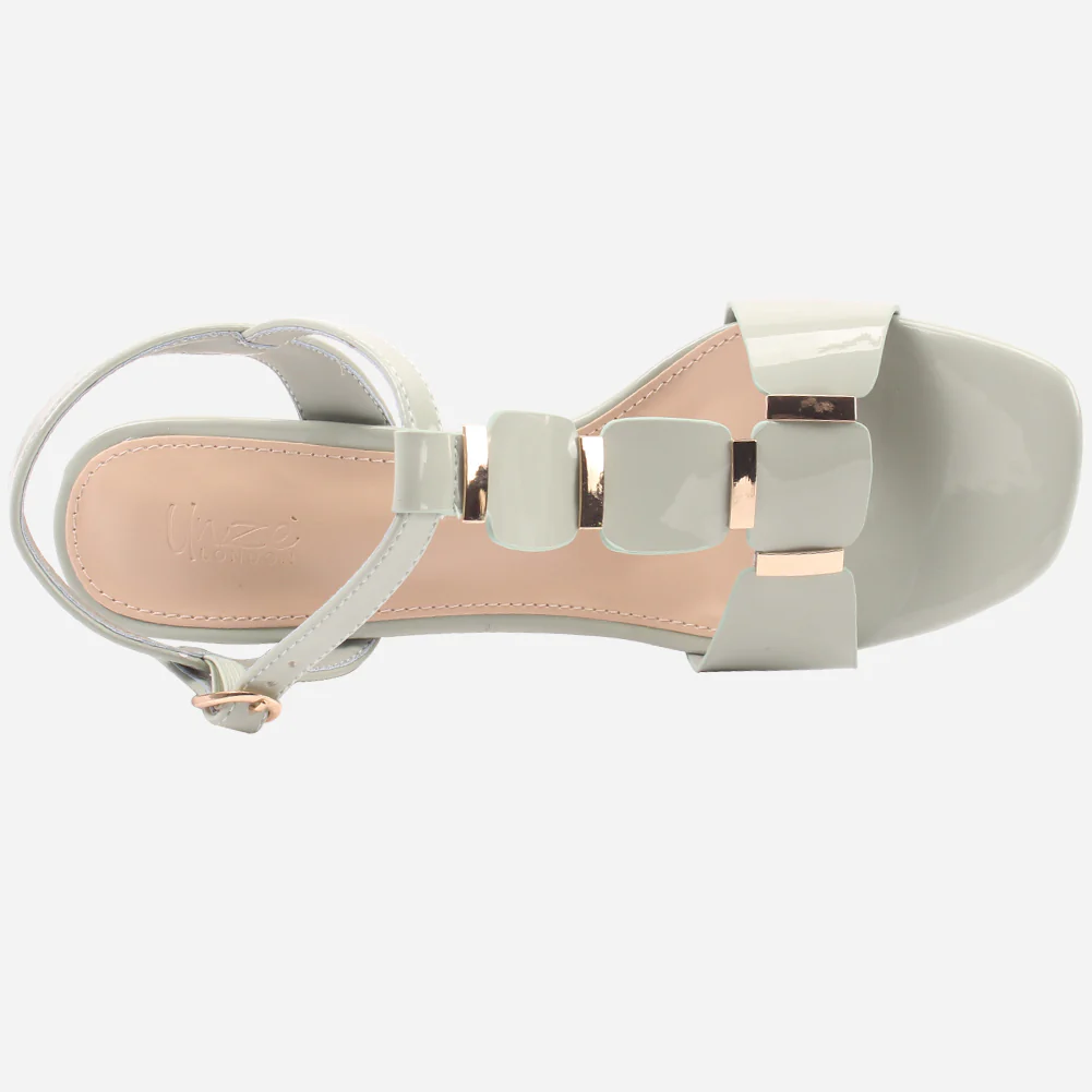 Womens "DIOAR" T-Bar Heeled Party Sandals - Image 4