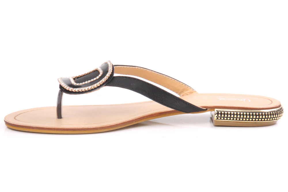 Womens Elegant 'Square' Flat Slippers - Image 3