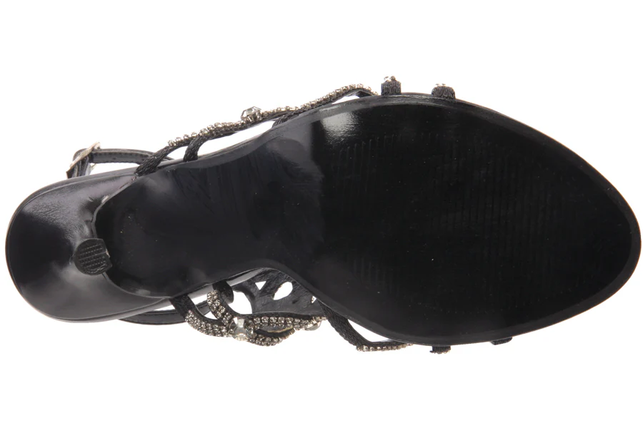 Womens Embellished 'Hoja' Evening Heel Sandal - Image 5