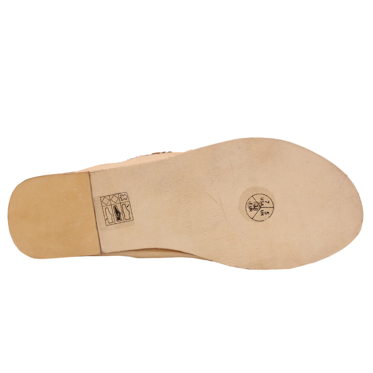 Womens "EMIRI" Decorated Leather Kolhapuri Slippers - Image 5