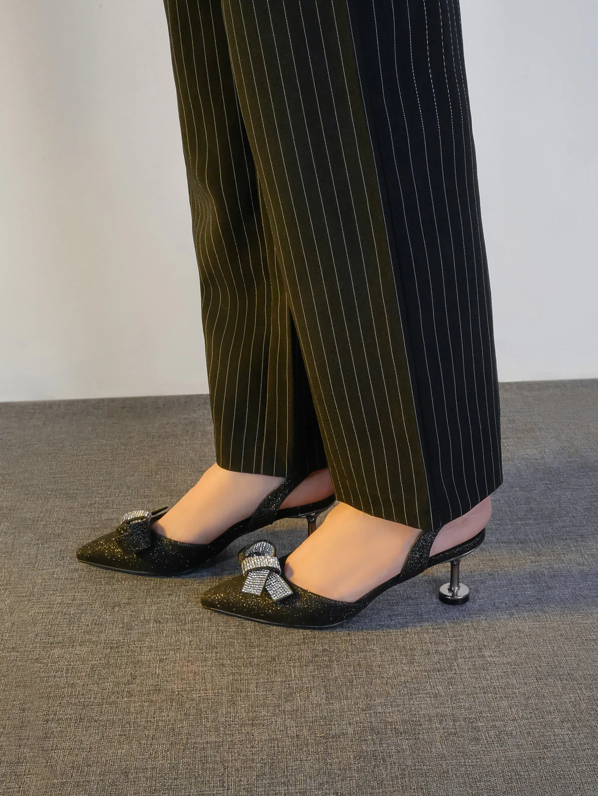Womens "ENKAI" Pointy Toe Back Strap Sandals - Image 3