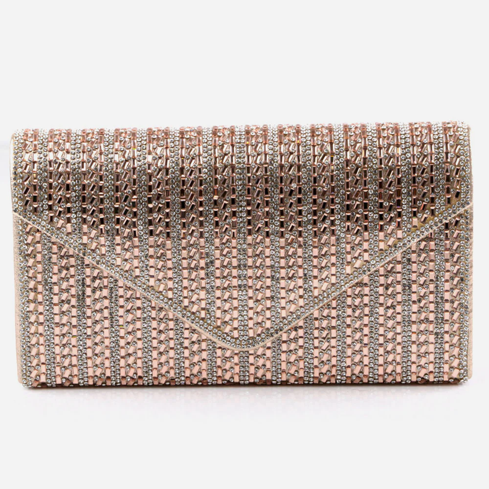 Womens Evening Clutch Bag Wedding Handbag Prom Purse Sparkly Bridal Party Bags Diamante Birthday Gifts for Her - Image 3