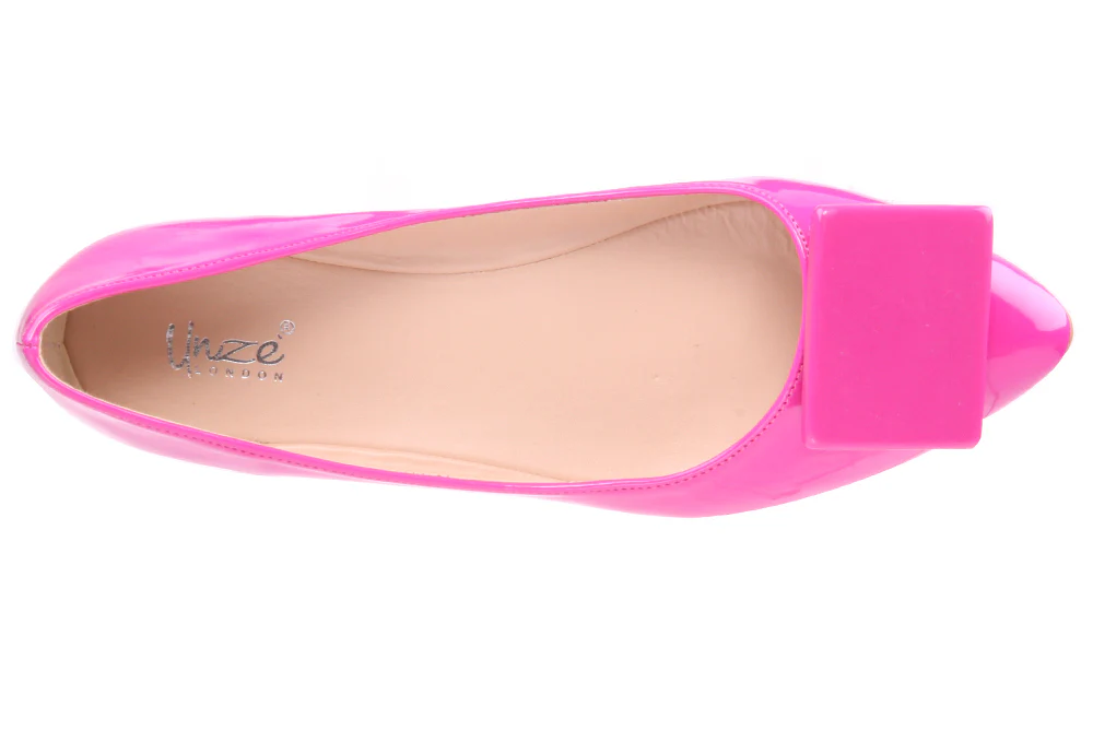 Womens Fashion Flat Pumps with Bow - Image 4