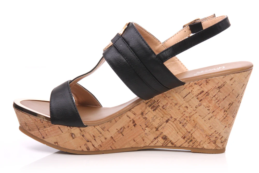 Womens Fashion Wedge Sandal - Image 3