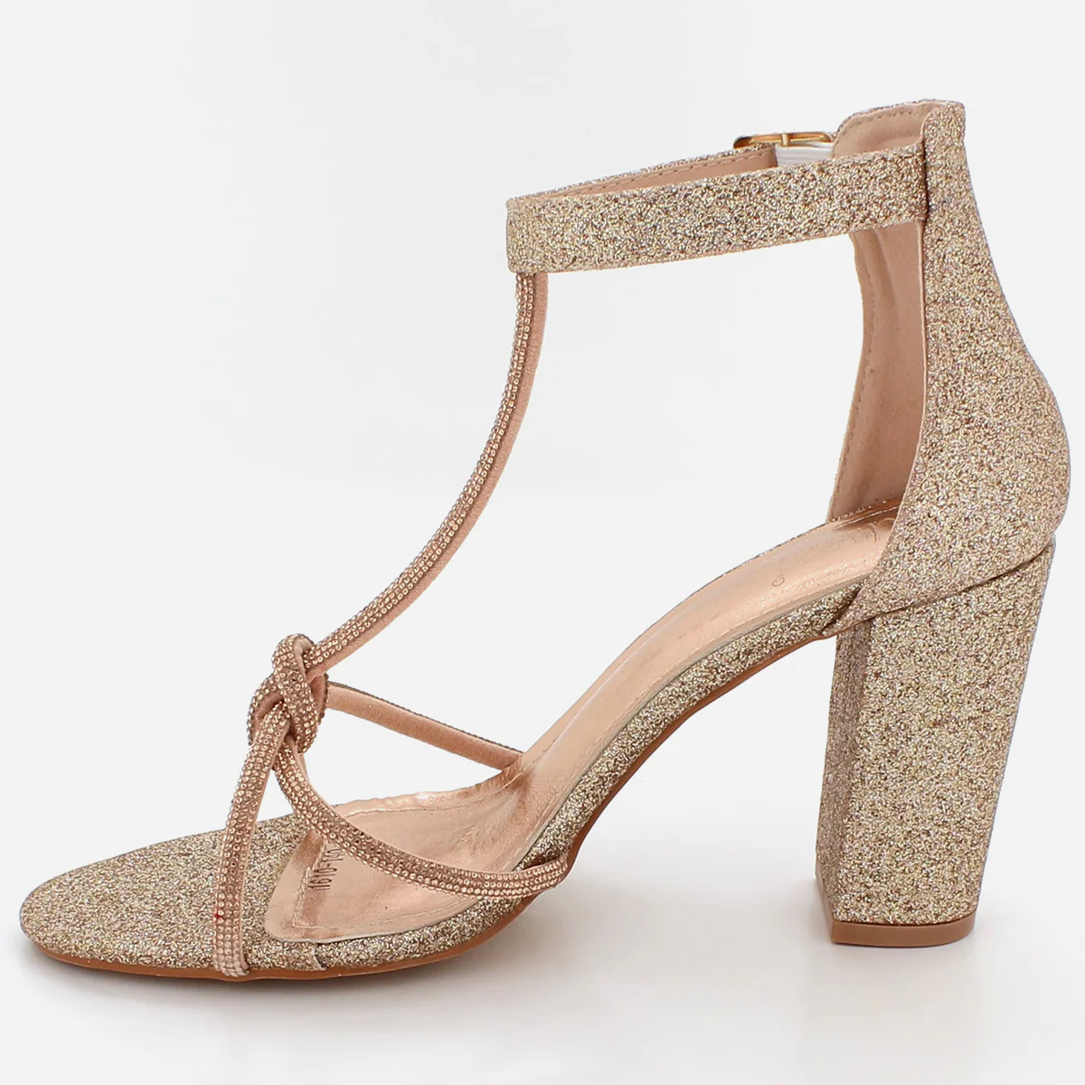 Womens "FEIONA" Decorated Strappy Evening Sandals - Image 4