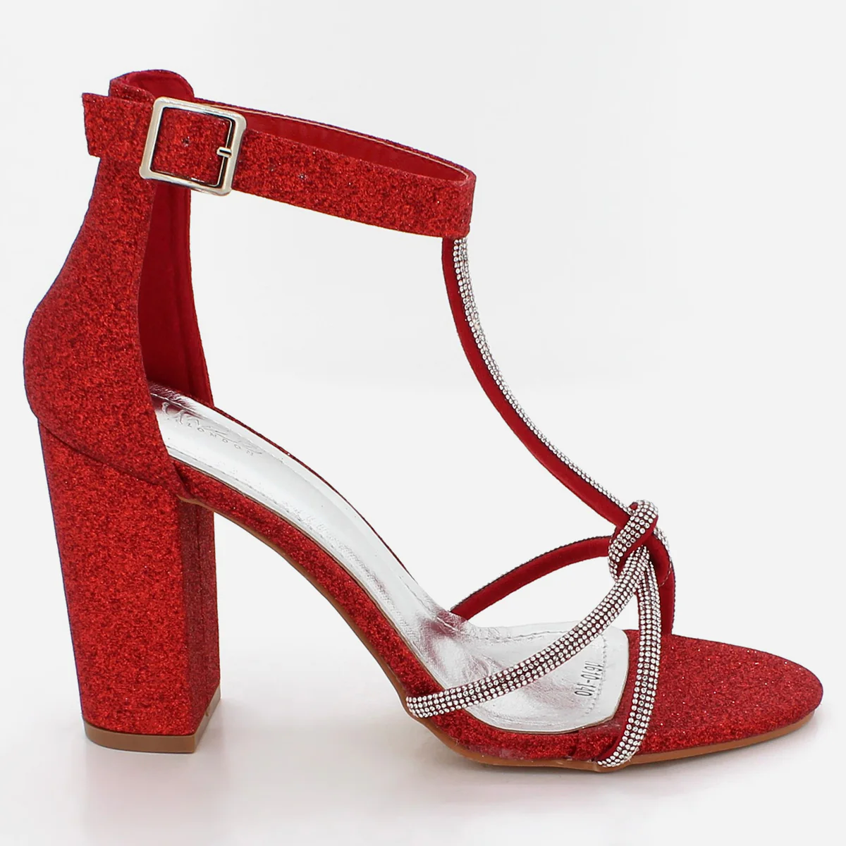 Womens "FEIONA" Decorated Strappy Evening Sandals - Image 2
