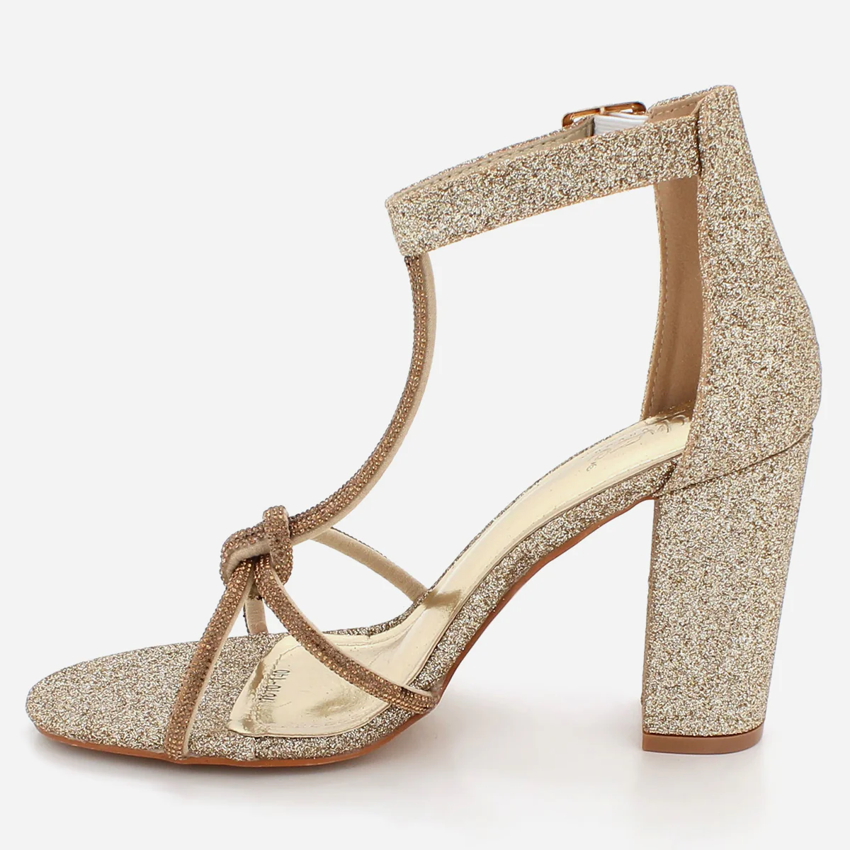 Womens "FEIONA" Decorated Strappy Evening Sandals - Image 4