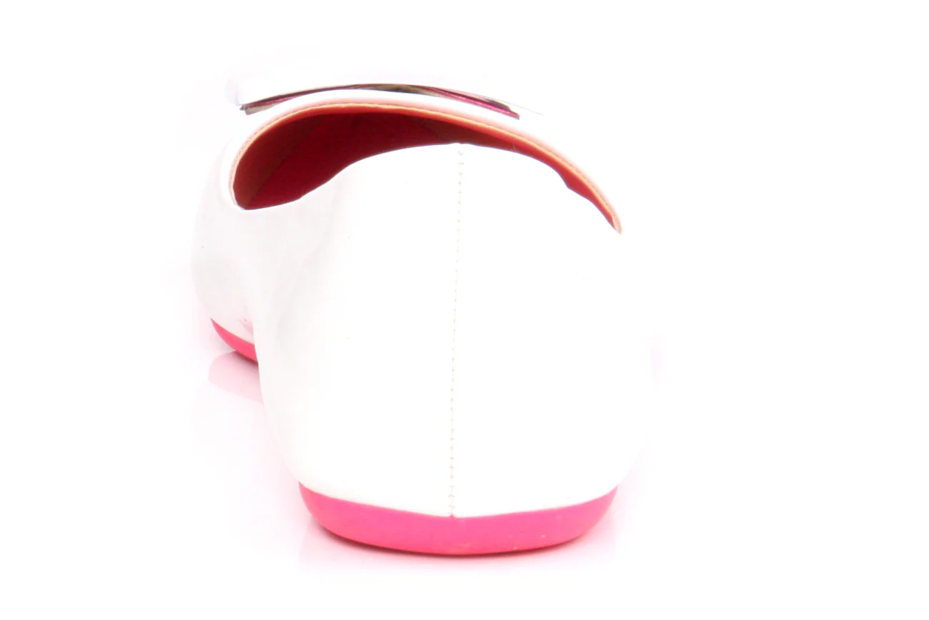 Womens Flat Pumps 'Andromeda' with Bow - Image 2