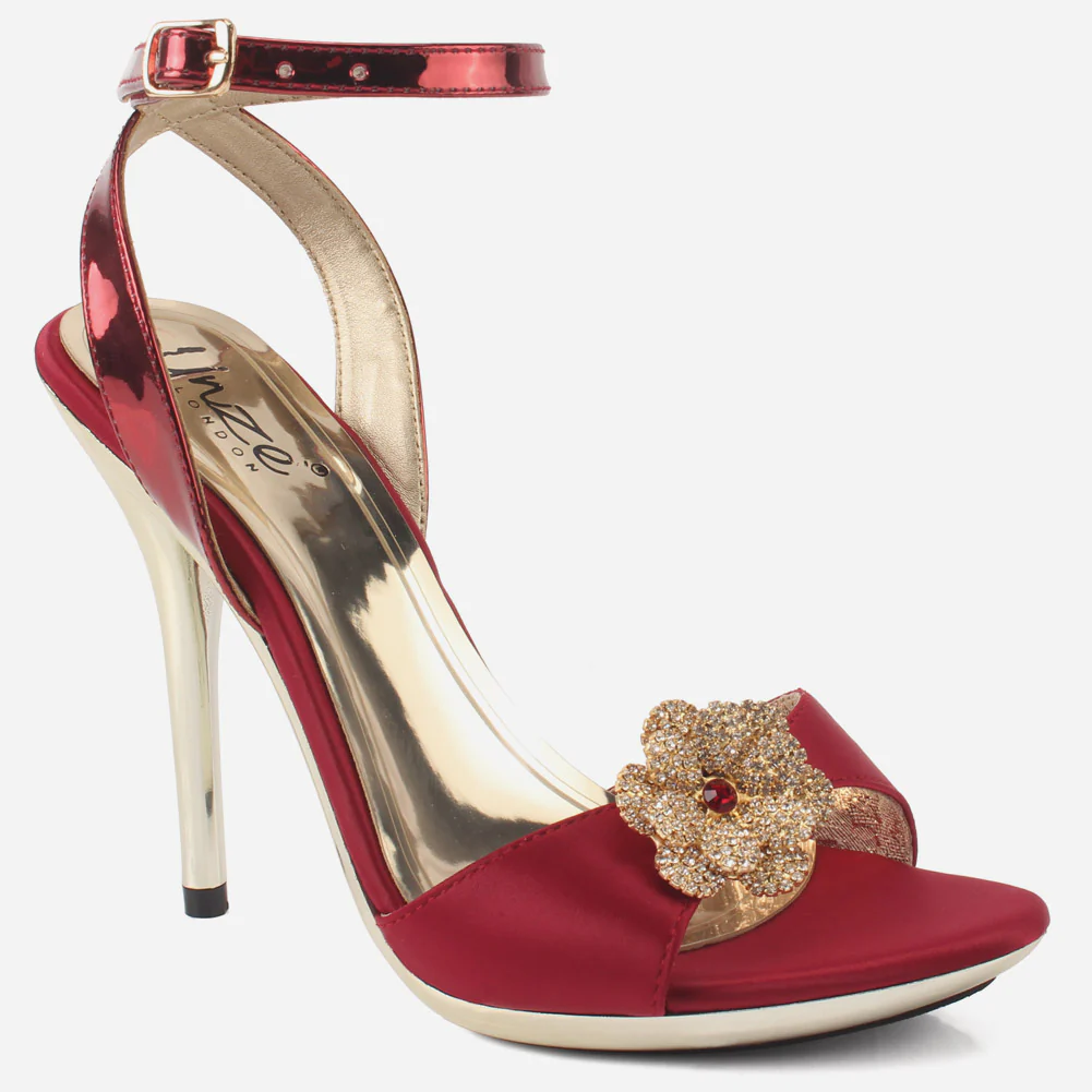Women's "FLOEY" Flower Decorated Evening Sandals