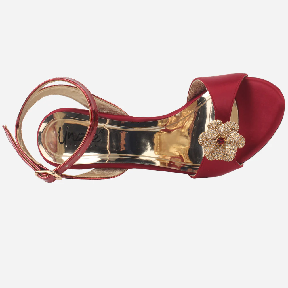 Women's "FLOEY" Flower Decorated Evening Sandals - Image 4