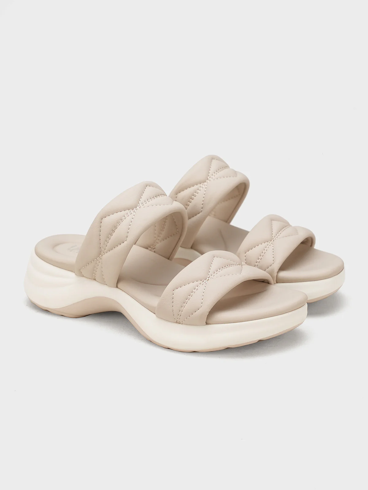 Womens "FUENTA" Soft Slip On Slippers - Image 2