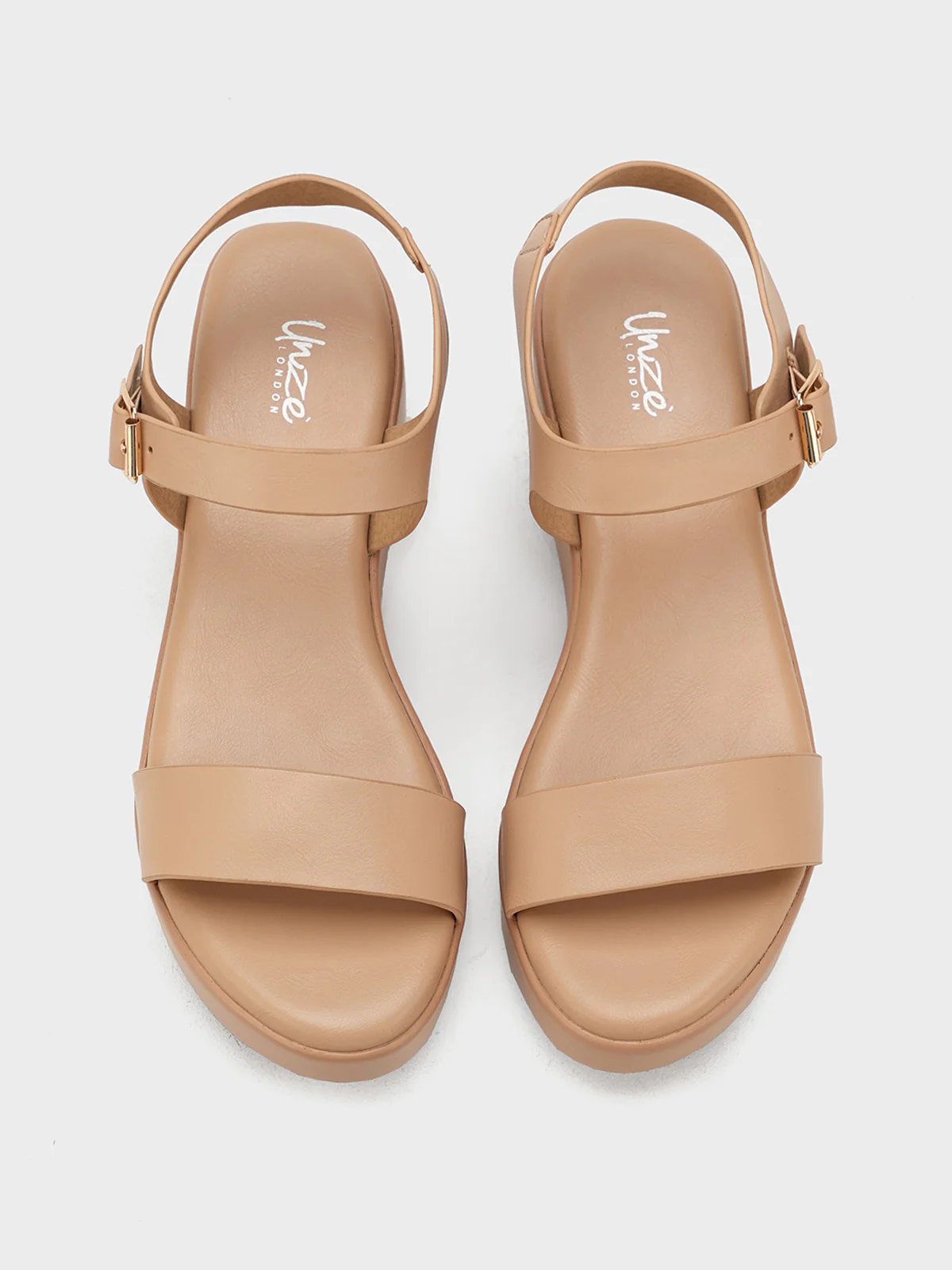 Womens "GITANE" Soft Wedge Sandals - Image 6