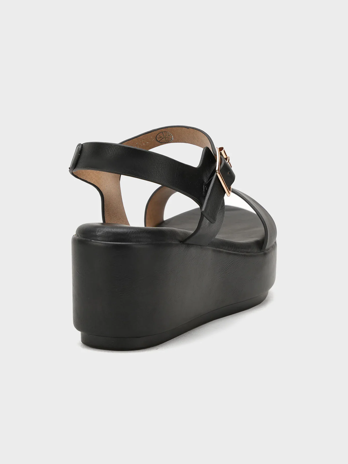 Womens "GITANE" Soft Wedge Sandals - Image 3