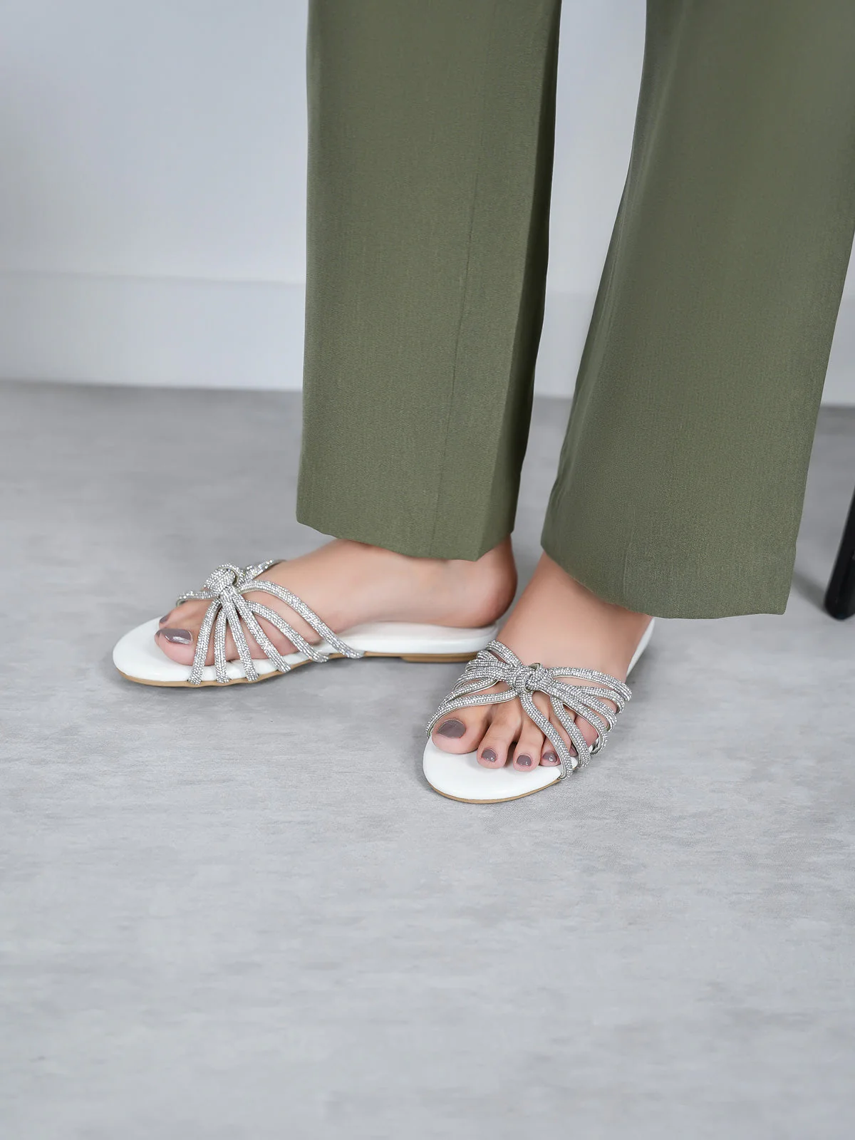 Womens "GLABELLA" Comfy Evening Slippers - Image 3