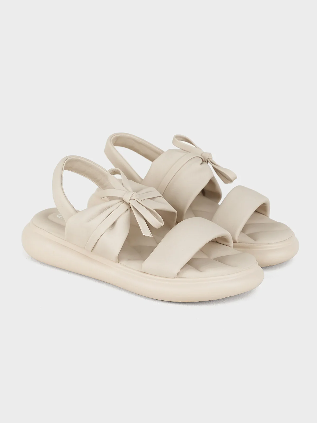 Womens "GREYY" Bow Accented Sandals - Image 4