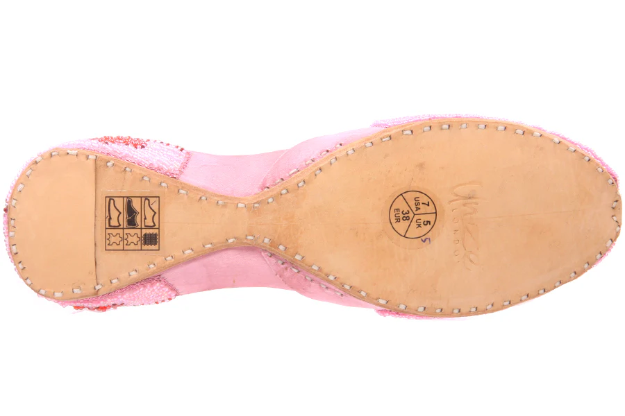Womens heart Shapped Leather Khussa Pumps - Image 5