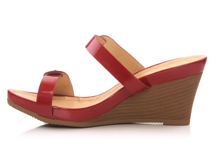 Womens High Heel 'Giselle' Wedge Sandal - Image 3