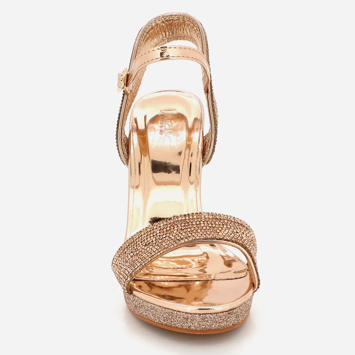Womens "ILIANA" Embellished Block Heeled Party Sandals - Image 5