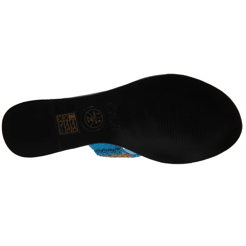 Womens 'Ilona' Comfortable Flat Toe Post Slipper - Image 5