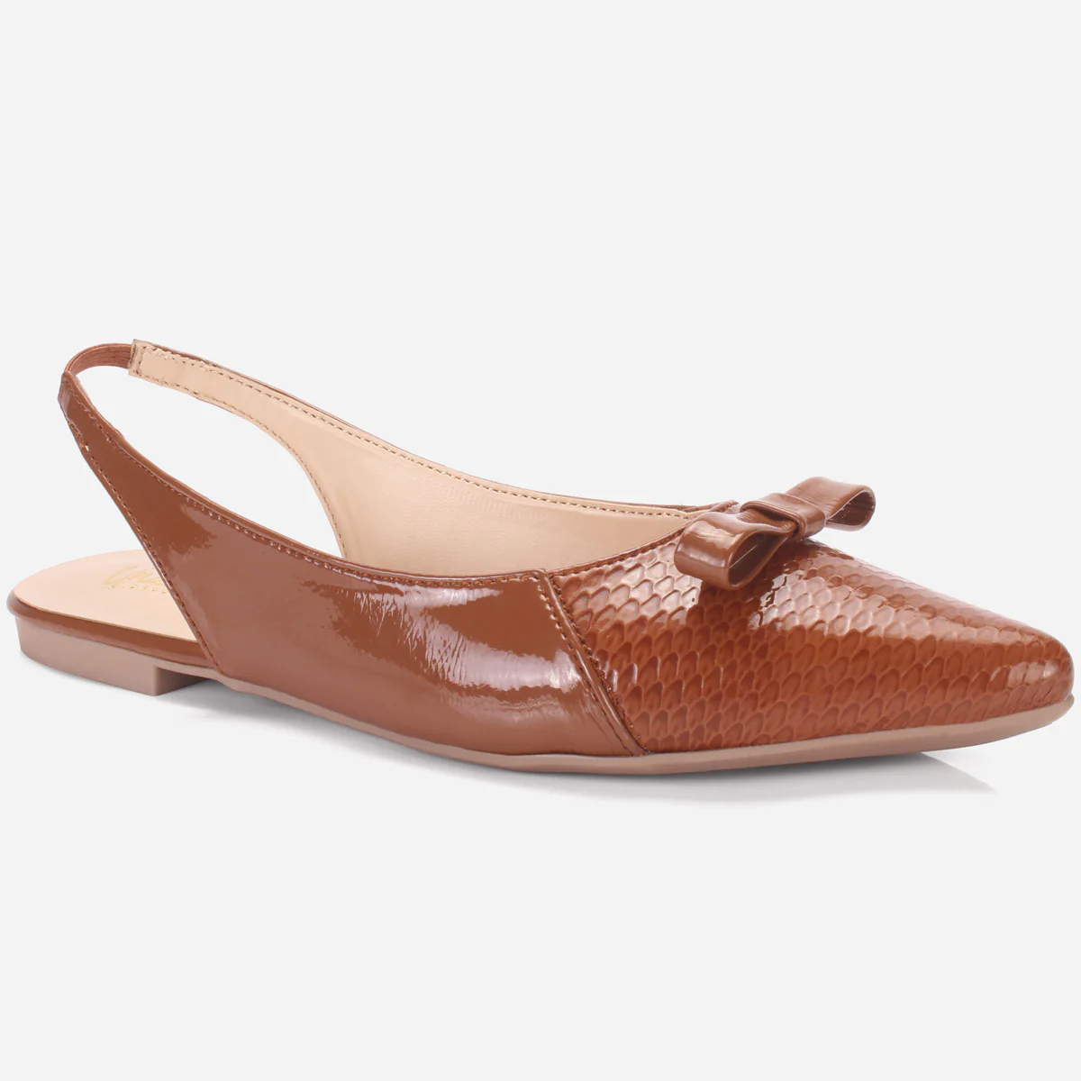 Women's "JIBBA" Pointed Toe Decorated Flat Pumps