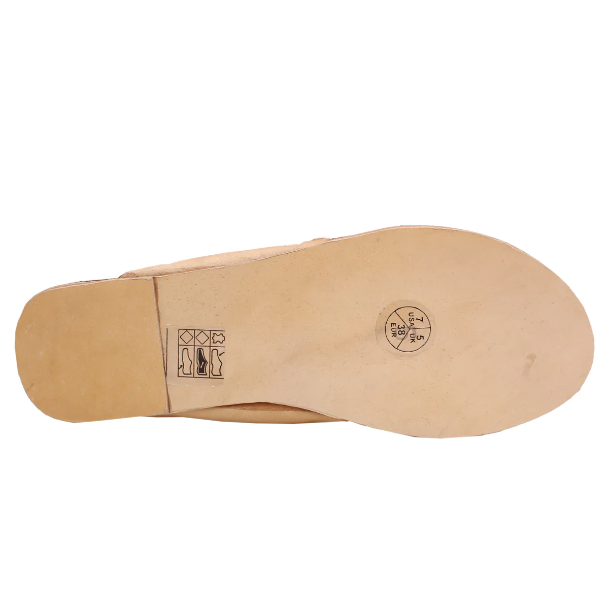 Womens "JIHAN" Decorated Leather Kolhapuri Slippers - Image 5