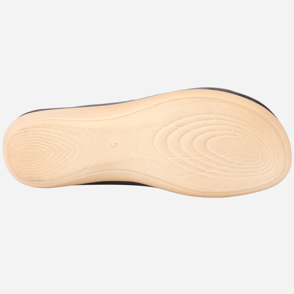 Womens "JOSEPHINE" Comfy Summer Wedge Slippers - Image 5
